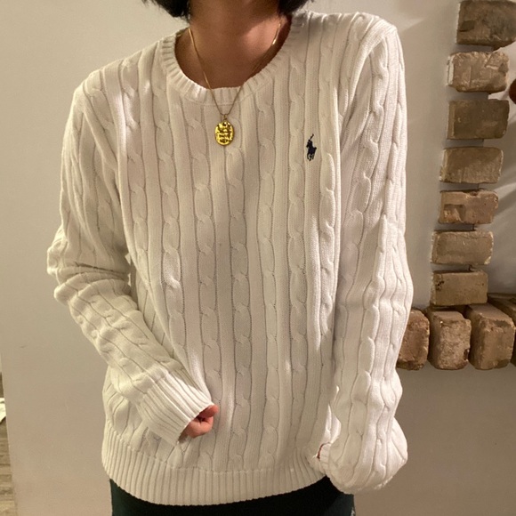 *New with Tag* Polo by Ralph Lauren white sweater❤️🔥 - Picture 3 of 4